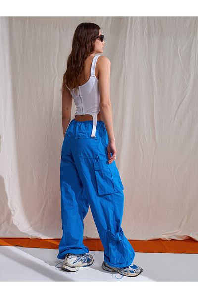 Dilvin 70924 Cargo Pocket Trousers-Sax