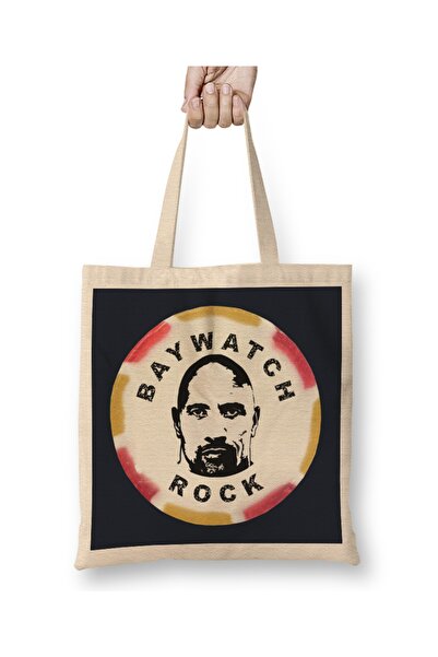 Baskı Dükkanı Baywatch Stick Of Rock Dwayne Johnson Tkanina Torba Duga Sa ručkom