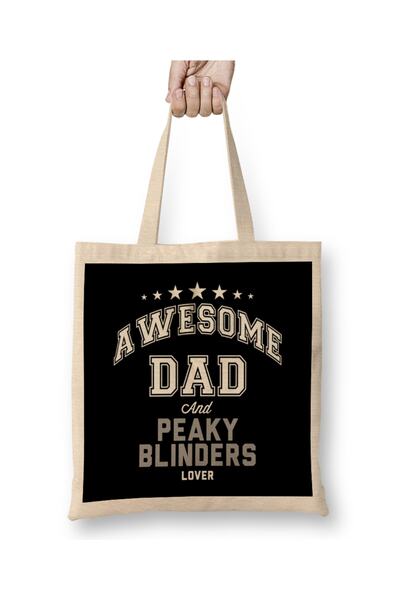 Baskı Dükkanı Sjajna tkanina za ljubitelje tate i Peaky Blinders Torba duga S...