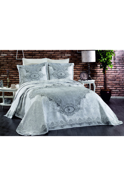 üçkız home Kalite Toptan Açelya Fransız Dantelli Şönil Pike Takımı