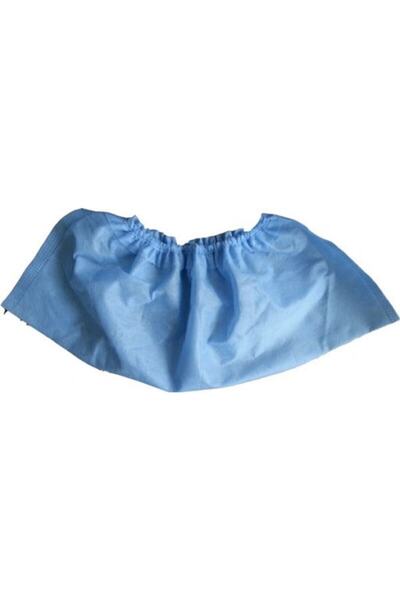 renktaş Marka 100 Adet Mavi Bez Galoş Tela Galoş (10 Adet Kolluk Hediye)