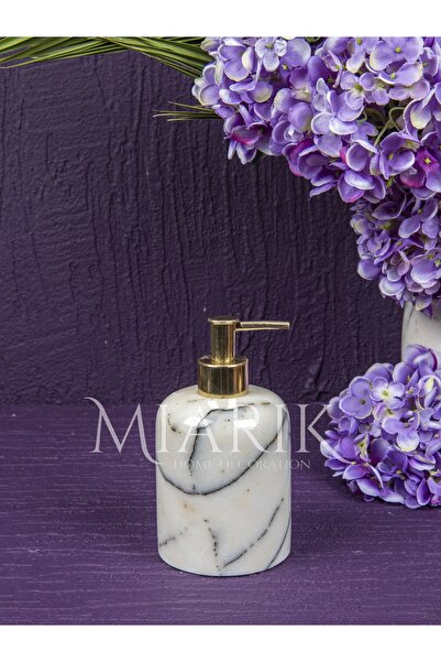 MIARIK DESIGN & DEKORASYON Leylak Altın Detaylı Sıvı Sabunluk