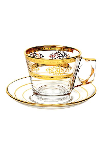 Paşabahçe Altın Yaldızlı Çay Ve Kahve Fincanı 1 Kişilik, 12 Ayar Altın