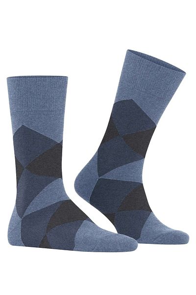 Burlington Herren Socken - Clyde, Rautenmuster, Bio-Baumwolle