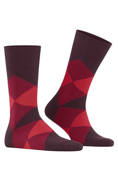 Burlington Herren Socken - Clyde, Rautenmuster, Bio-Baumwolle