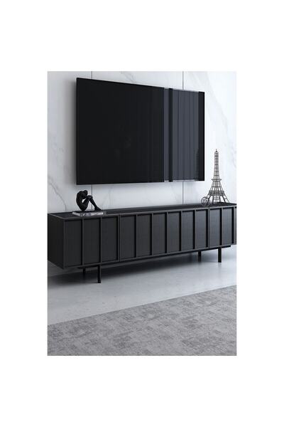 MASAL DEKOR Mat Siyah Dolap Tezgah Mutfak Kaplama Folyosu 61 Cm X 1 Metre
