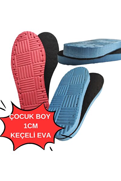 Rasim Uyar 5 Çift PUFF TABAN Karışık Renkli 1 cm Kalınlık Çocuk Terlik-Bot Ta...