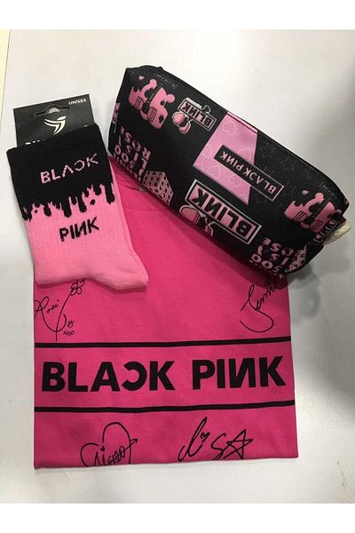 GC GÖKHAN CLUB Blackpink T-shirt Θήκη για στυλό Συνδυασμός κάλτσες