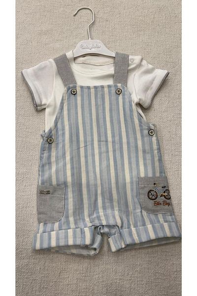 Babydola men's bebk salopet jumpsuit striped model