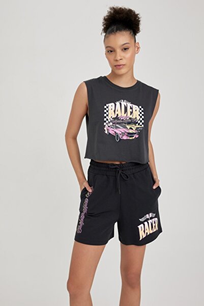 DeFacto Coool Loose Fit Printed 100% Cotton Singlet A8609ax23hs