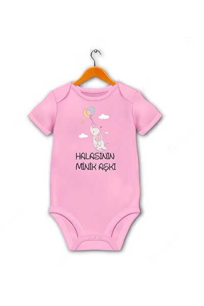 CACTUS COLLECTION Cactus Baby Pink Still Printed Cotton White Baby Bodysuit