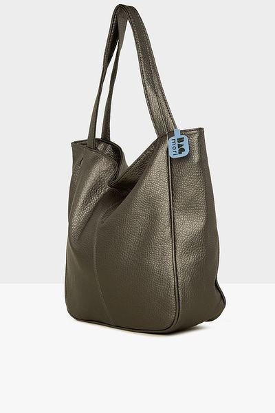 Bagmori Silver Women's Corded Textured Casual Bag M000008019