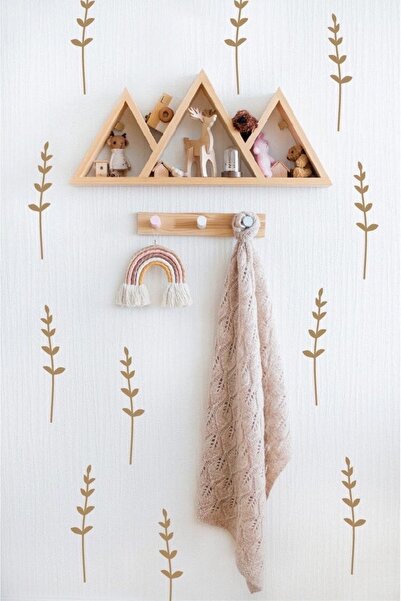 Think And Print Yaprak Model Duvar Sticker Etiket Çocuk Odası Mutfak