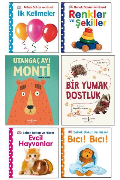 TÜRKİYE İŞ BANKASI KÜLTÜR YAYINLARI Utangaç Ayı Monti Pearson Bebek Dokun ve ...