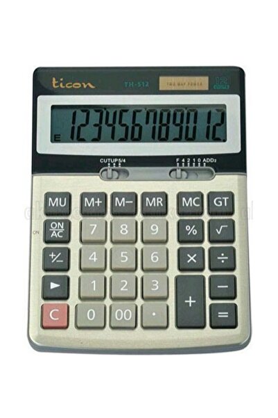 Ticon TH 512 Hesap Makinası 12 Haneli