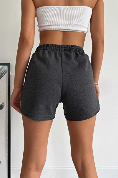 FAVORİST Women's Mini Pocket Lace-Up Sports Shorts
