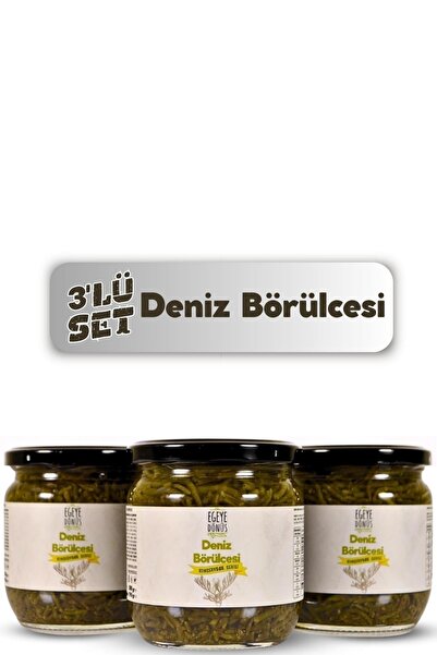 EGEYE DÖNÜŞ 3'lü Deniz Börülcesi Konserve- (Yemeğe Hazır Deniz Yosunu Ege Otl...