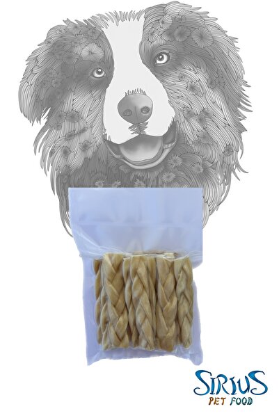 Sirius Pet Food Beef Braided Stick Collagen - Kolajen Örgü Çubuk 15 li
