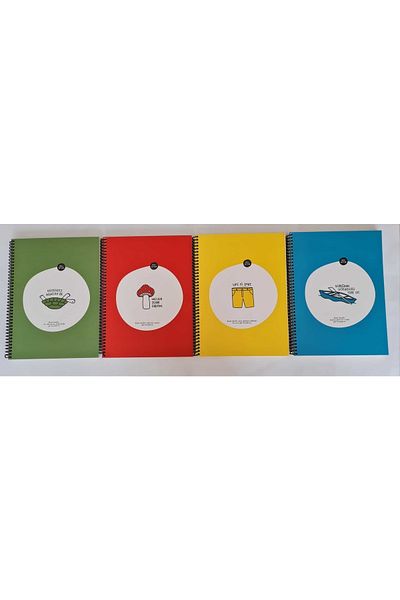KESKİN COLOR Hisli Şeyler 18,5x25 80 de coli Coperţi din carton în spirală Caiet în carouri