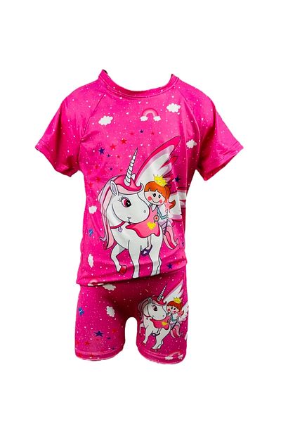 Rs Ramuni Girl's 3-piece Swimsuit Set-Unicorn