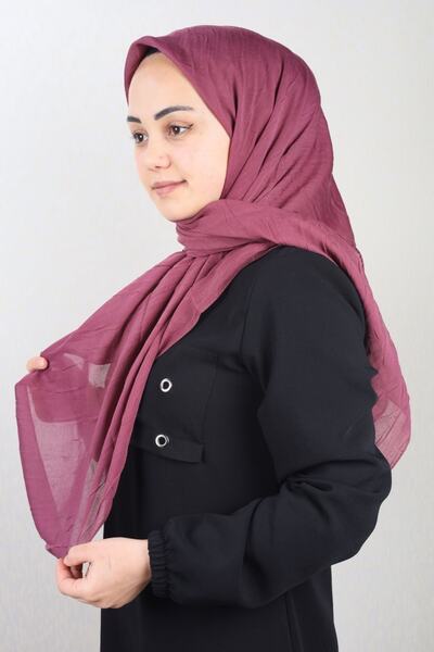 Bonjela Düz Renk Bambu Kraş Eşarp - Desen-01 - Renk-22 -94