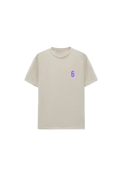 CERENCE AKÇA OKULCUNUZ Μπλουζάκι Unisex Oversize Nba Cream Lebron