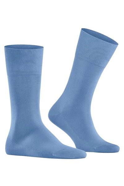 FALKE Herren Socken - Tiago, Strümpfe, Baumwolle, Logo, lang, einfarbig