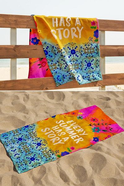 Buka Shops Every Summer Has A Story Microfiber Beach Towel 150x75 cm