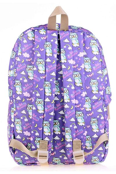 KAUKKO Școală de fete Nature Purple Owl și rucsac zilnic