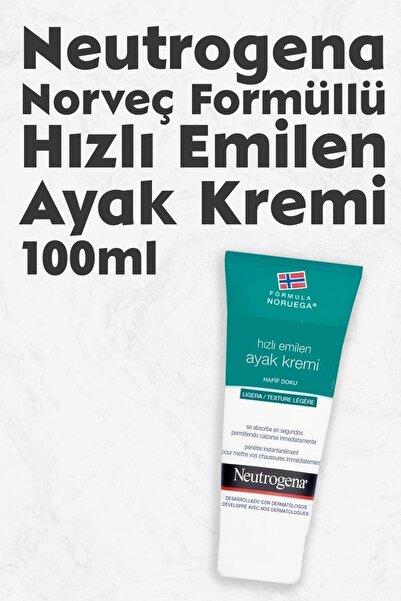 Neutrogena Norveç Formülü Hızlı Emilen Ayak Kremi 100 Ml