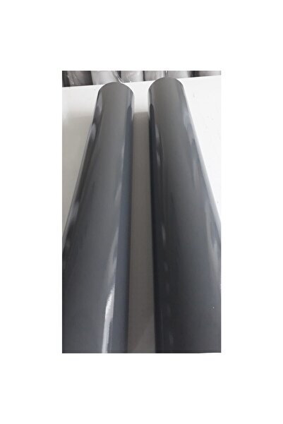 MASAL DEKOR Parlak Antrasit Gri Dolap Tezgah Mutfak Tezgah Arası Kaplama Folyosu 122 Cm X 2 Metre