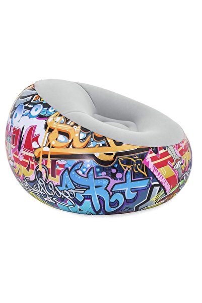 BESTWAY Bestway Graffiti Inflate-A-Chair 1.12M X 1.12M X 66Cm 26-75075