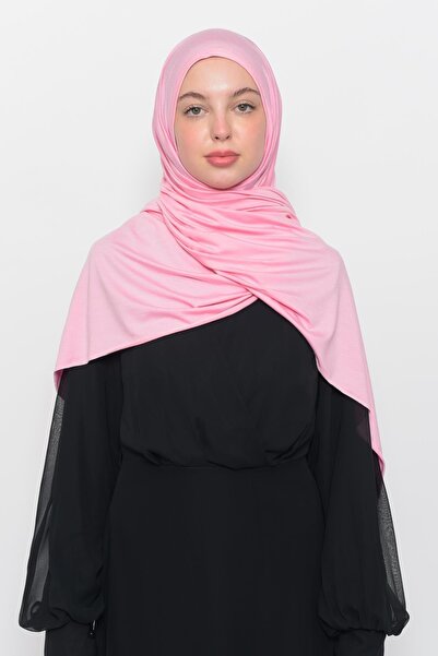Altobeh Ready Practical Snap-on Luxury Organic Plain Combed Shawl Evenly Aligned Light Pink