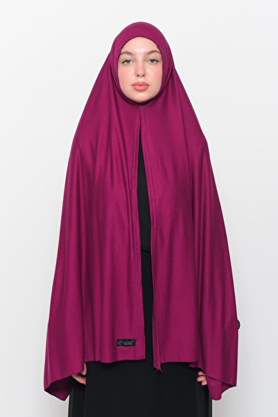 Altobeh Ready Practical Slip-on Luxury Organic Plain Combed Shawl Evenly Aligned Dark Fuchsia