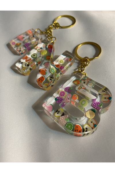 TATLIŞ سلسلة مفاتيح إيبوكسي فاكهي