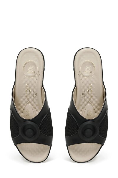 Polaris 104414 Masaj Tabanli Anatomic Kadın Deri Terlik