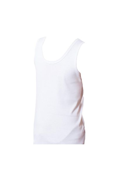 Lüx Derman Lux Drm Băiat Copil Chelner Băiat Ribana Tank Top Bumbac Alb 347