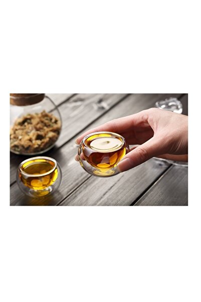 Asil Konsept Cam Çift Cidarlı Camlı Mini Sosluk Drajelik Şekerlik Kahvaltılık...