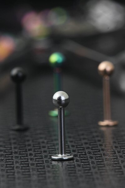 depozoom Cerrahi Çelik Dudak Piercing 8 Mm