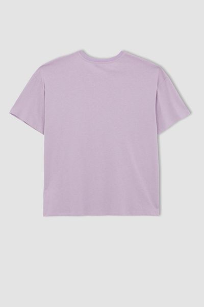 DeFacto Df Plus Plus Velikost Oversize Fit Tričko Crew Výstřih Krátký rukáv 100% bavlna