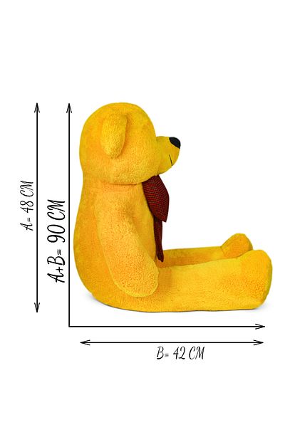 Canestar 90 cm Wide 100% Domestic Bow Tie Teddy Bear