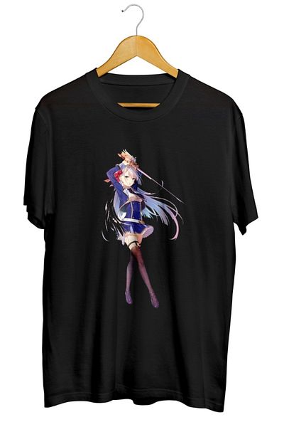 karikatürstore The Demon Sword Master of Excalibur Academy Printed Unisex T-Shirt