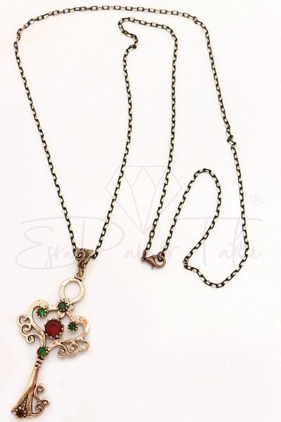 Esra Pamir Jewelled Key Necklace