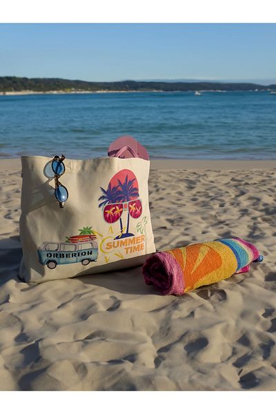 orberion Summer Printed Women's Beach Bag