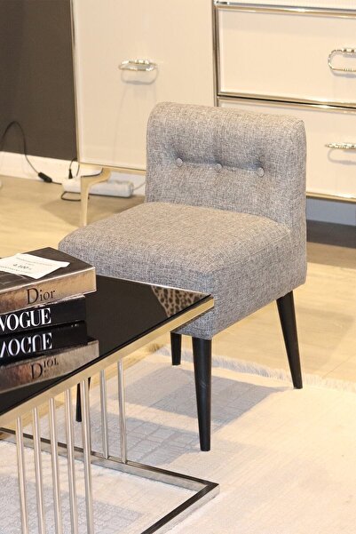 PUFANNA Rahat Oturum Alanlı Retro Gürgen Ahşap Ayaklı Puf Bench Koltuk Berjer