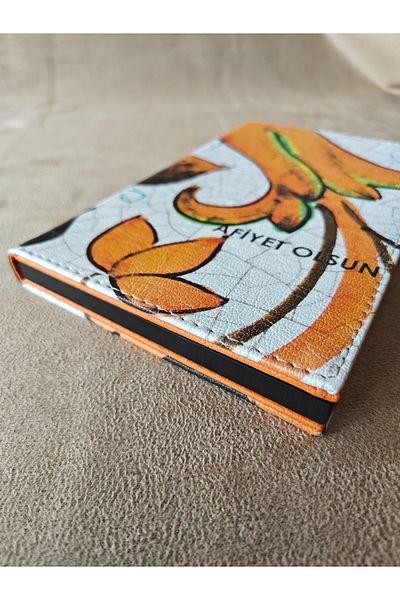 ankara menü 13X21 Box - Leather Accounterment Holder, Printed Money Boxed Bill