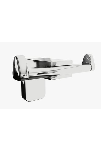 Zethome Seria F 1 Suport pentru prosoape pătrat, montat pe perete, din inox