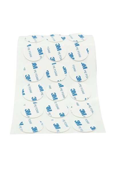 3M Çok Güçlü Akrilik Köpük Bant Hazır Kesim Bant 30mm Çap (10 ADET BANT)