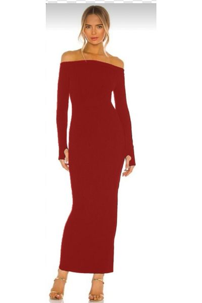 Nsb Tasarım Madonna collar finger-proof dress