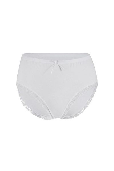 YILDIZ 12 Τεμάχια Lycra Lace Ψηλόμεσο Εσωρούχο Λευκό 3750